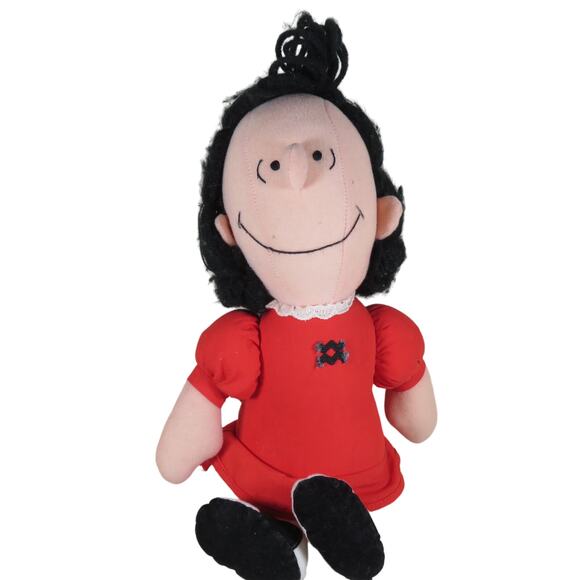 Vintage Lucy Doll Plush Red Dress Peanuts Collectible 14" Stuffed 1963 Vintage - Picture 1 of 16